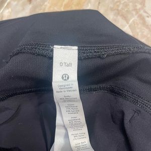 Black Lululemon athletic shorts size 0, practically new!!